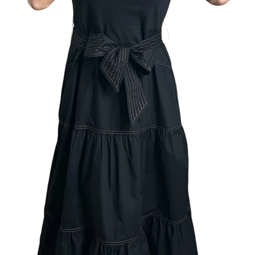 TAHARI, maxi  dress, size Large, color: Black - Picture 4 of 7